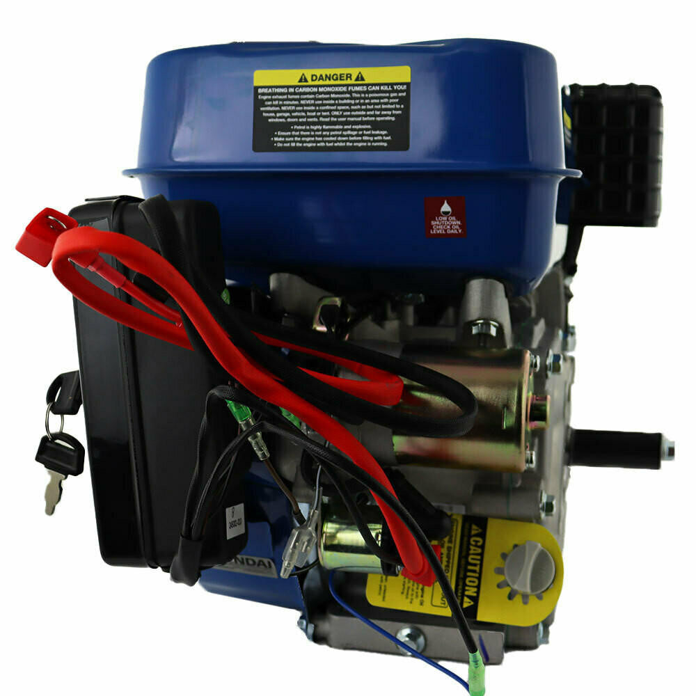 Hyundai 212cc 7hp 3/4'' 19.05mm Electric-Start Horizontal Straight Shaft Petrol Replacement Engine, 4-Stroke, OHV | IC210XE-19