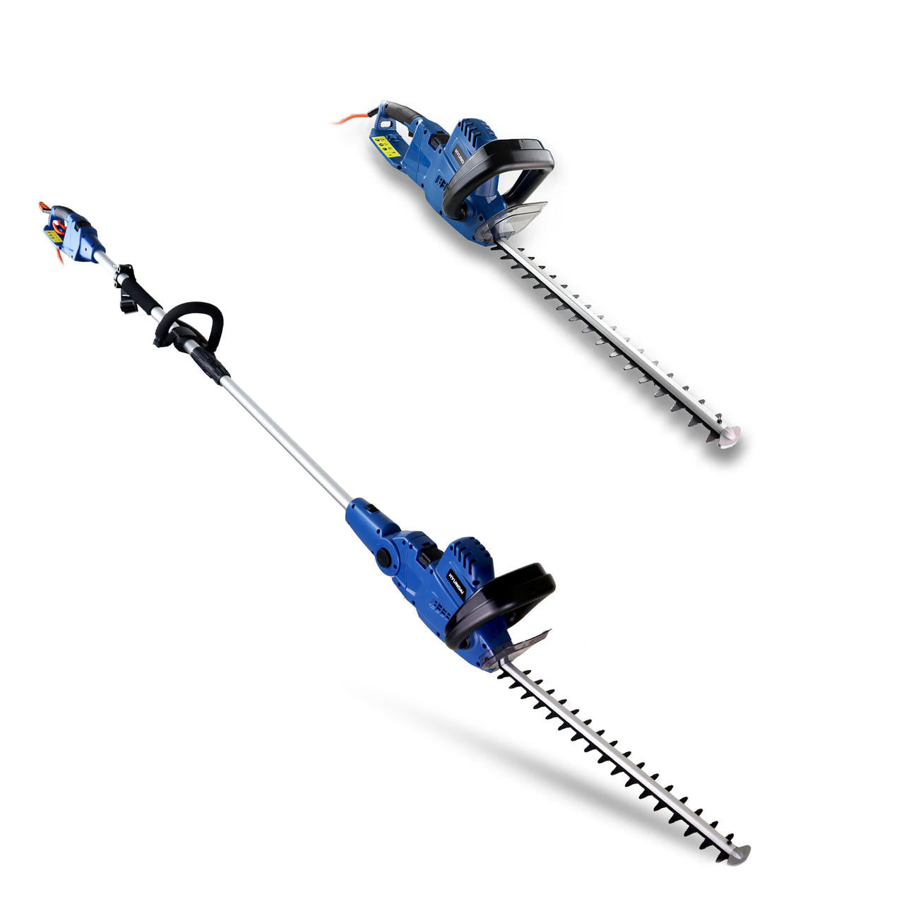 Hyundai 550W 440mm 2-in-1 Corded Electric Pole Hedge Trimmer and Pruner Convertible | HYP2HT550E
