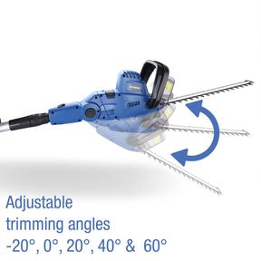 Hyundai 550W 440mm 2-in-1 Corded Electric Pole Hedge Trimmer and Pruner Convertible | HYP2HT550E