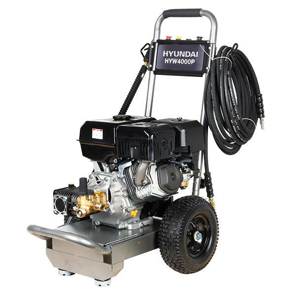Hyundai 4000psi 420cc 15L/min Petrol Pressure Washer & 24" Flat Surface Cleaner | HYW4000P + 85.403.010