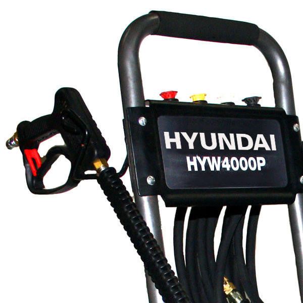 Hyundai 4000psi 420cc 15L/min Petrol Pressure Washer & 24" Flat Surface Cleaner | HYW4000P + 85.403.010