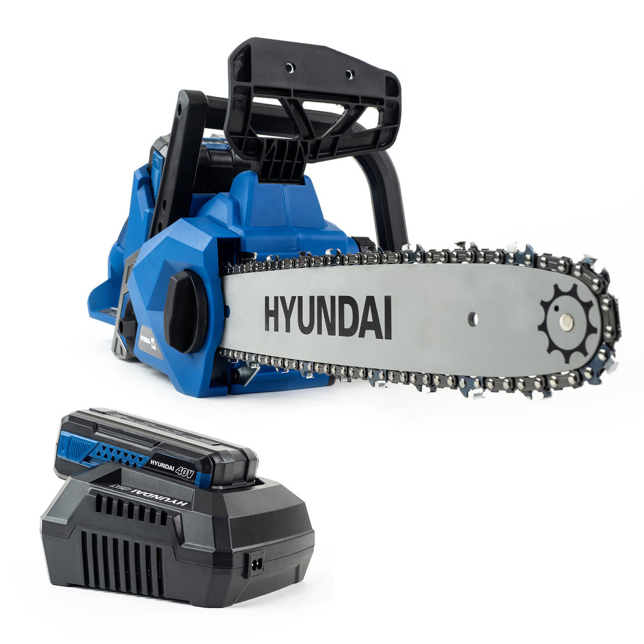 Hyundai 14'' 35cm Cordless Battery Chainsaw 40V Li-Ion 2.5Ah Battery| HYC40LI