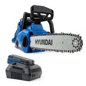 Hyundai 14'' 35cm Cordless Battery Chainsaw 40V Li-Ion 2.5Ah Battery| HYC40LI
