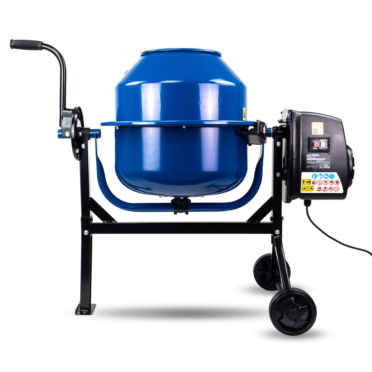 Hyundai 220W 63L Electric Cement Concrete Mixer 230v | HYCM63E