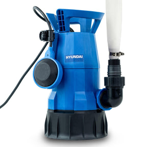 Hyundai 550w Submersible Pump, 25-32mm 1-1/2" Hose, Clean and Dirty Water Sump Pump, 7m Lift | HYSP550CD