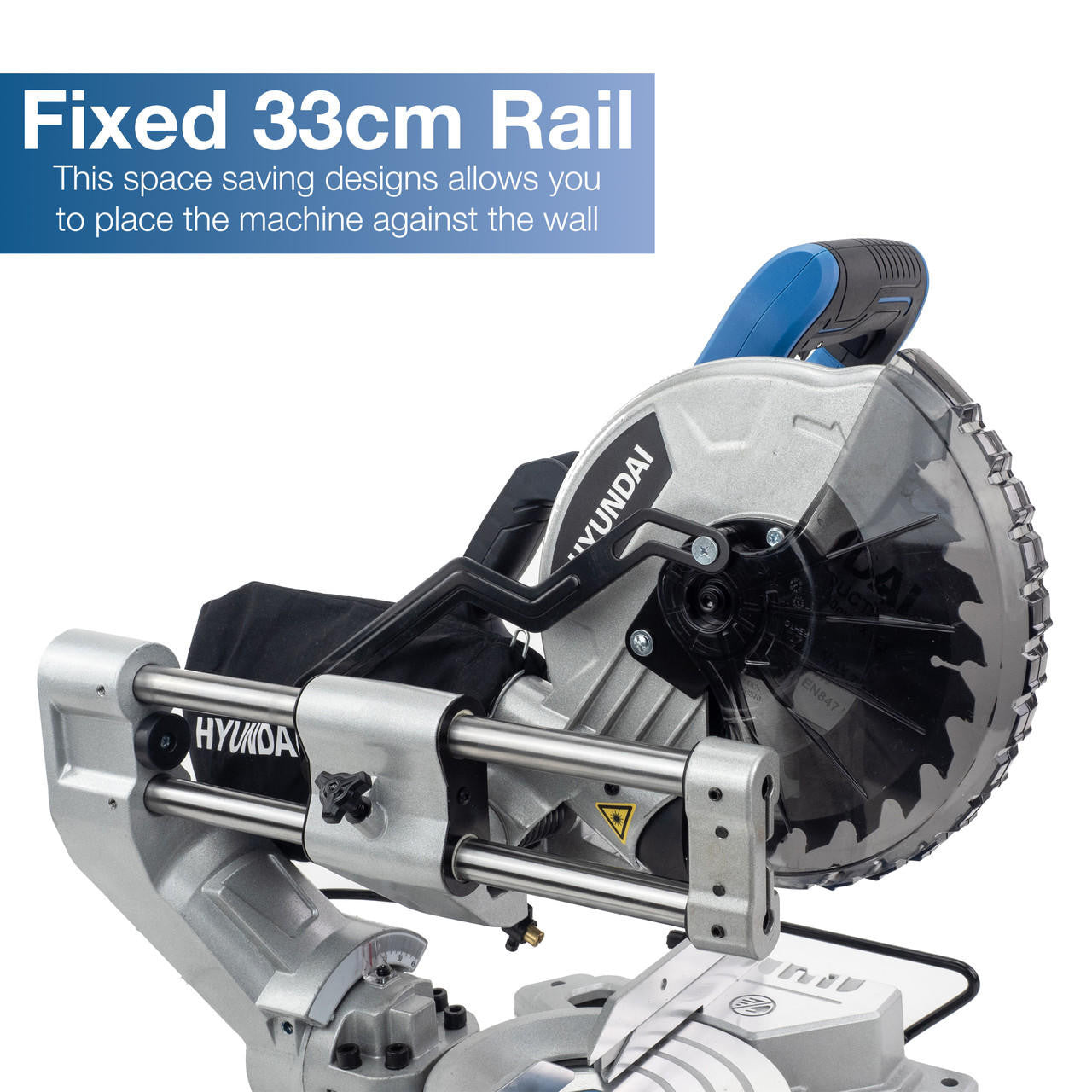 Hyundai 1500W Electric Mitre Saw / Chop Saw with 210mm Blade, 230V | HYMS1500E
