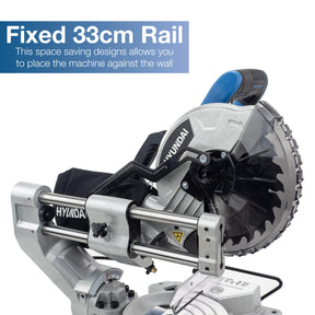 Hyundai 1500W Electric Mitre Saw / Chop Saw with 210mm Blade, 230V | HYMS1500E