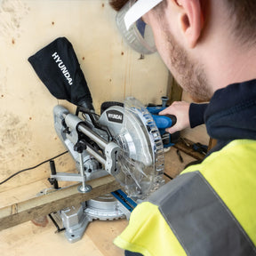 Hyundai 2000W Electric Mitre Saw / Chop Saw with 255mm Blade, 230V | HYMS2000E