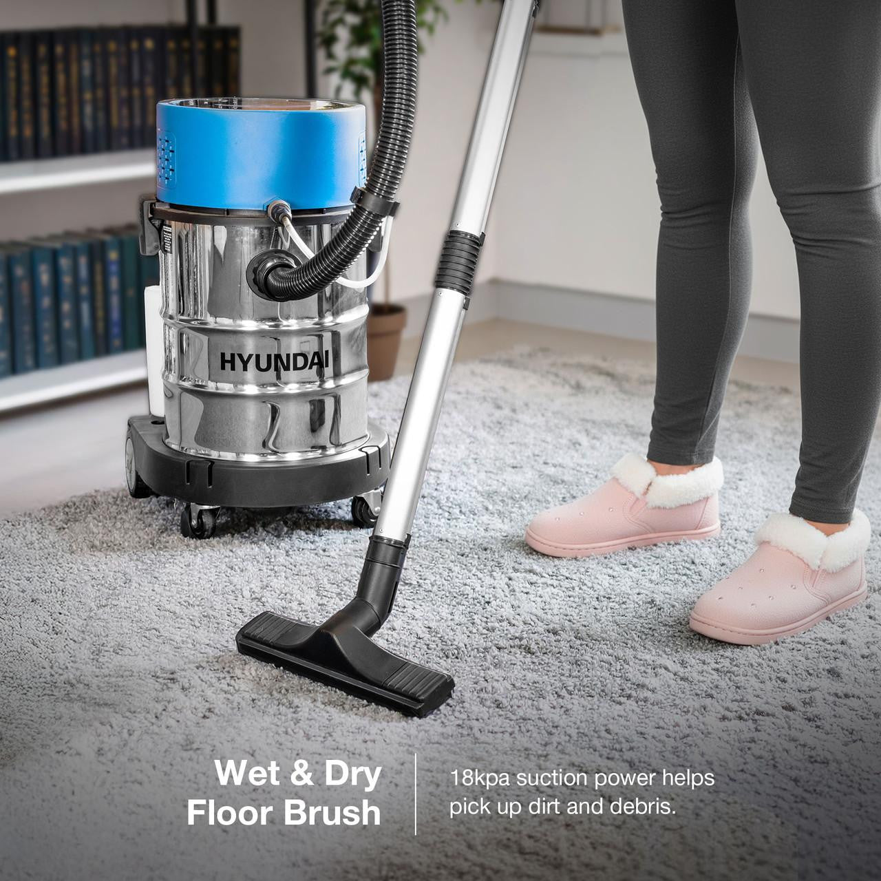 Hyundai 1200W 25L 2-in-1 Upholstery / Carpet Cleaner and Wet & Dry Vacuum | HYCW1200E