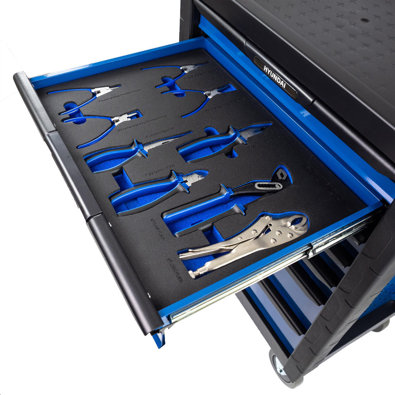 Hyundai Tool Chest 175 Piece 7 Drawer Castor Mounted Roller Cabinet | HYTC9006