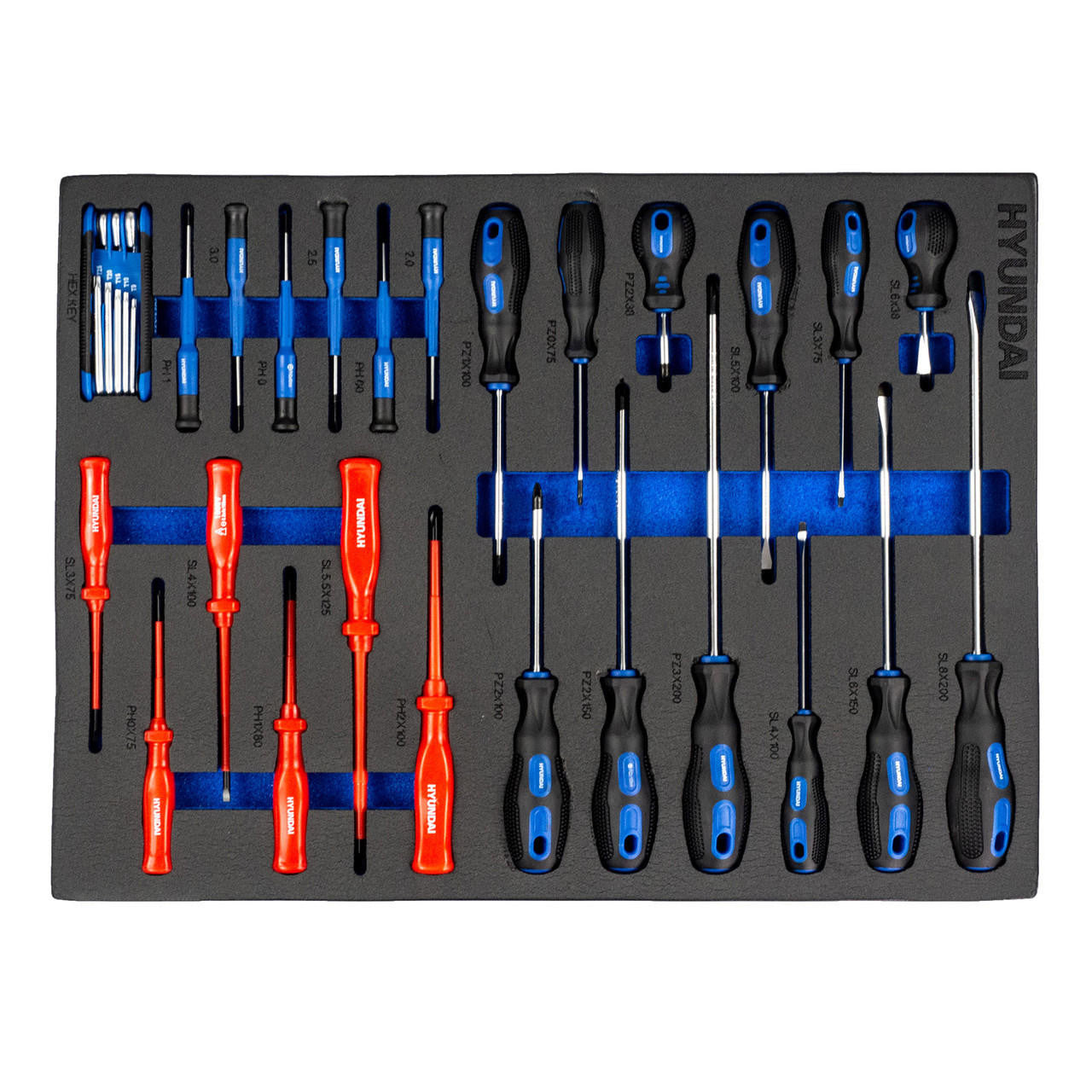 Hyundai Tool Chest 175 Piece 7 Drawer Castor Mounted Roller Cabinet | HYTC9006