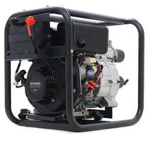 Hyundai Diesel Dirty Water Pump 3in Electric Start + 2 Hoses