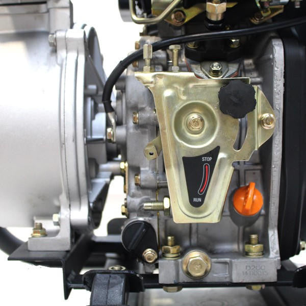 Hyundai Diesel Dirty Water Pump 3in Electric Start + 2 Hoses