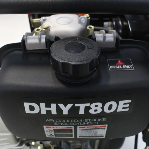 Hyundai Diesel Dirty Water Pump 3in Electric Start + 2 Hoses