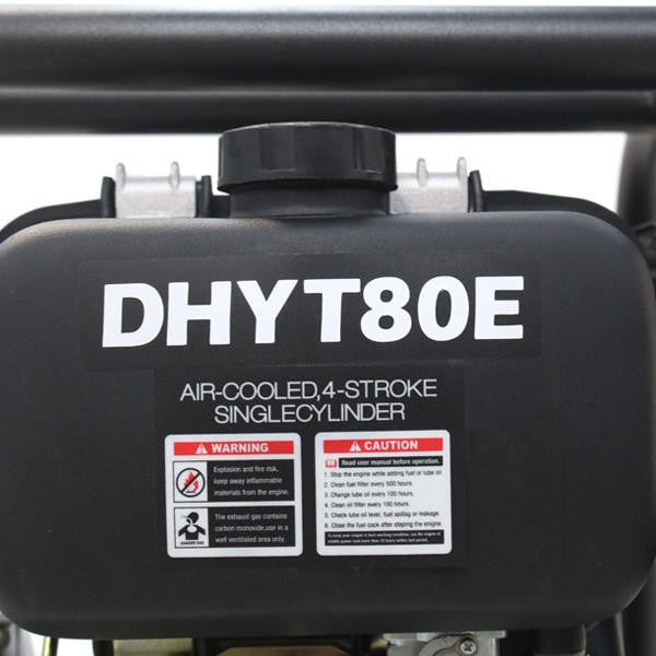 Hyundai Diesel Dirty Water Pump 3in Electric Start + 2 Hoses