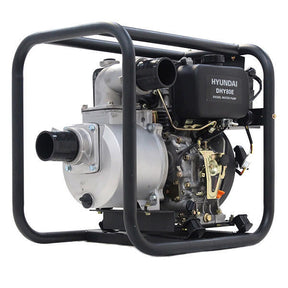 Hyundai Diesel Water Pump Electric Start Commercial 60,000 L/HR + 2 Hoses
