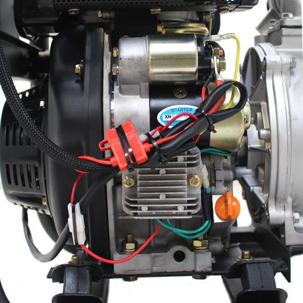 Hyundai Diesel Water Pump Electric Start Commercial 60,000 L/HR + 2 Hoses