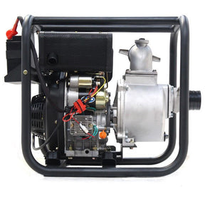 Hyundai Diesel Water Pump Electric Start Commercial 60,000 L/HR + 2 Hoses