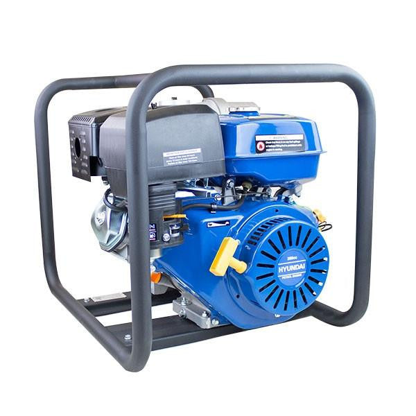 Hyundai Petrol Water Pump 100mm 750L/Min Portable, 45,000 L/HR 13hp + 2 Hoses