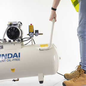 Hyundai 1500W / 2HP 100L Oil Free Low Noise Electric Air Compressor 11CFM 145psi Direct Drive | HY275100