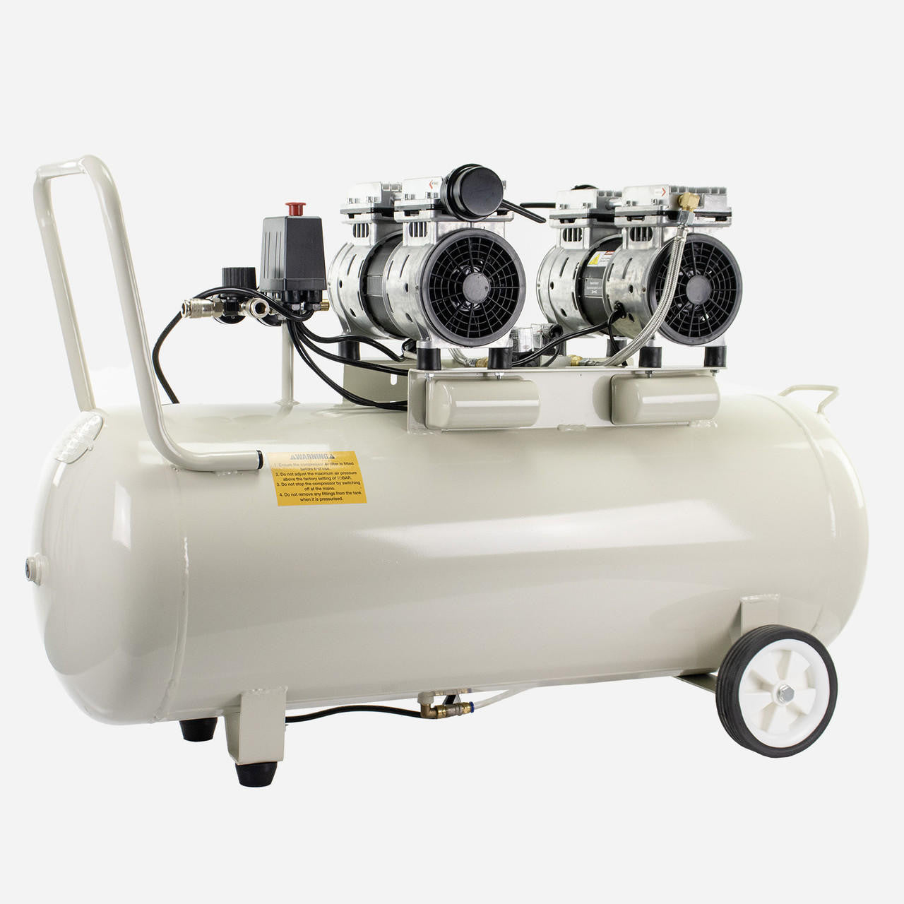 Hyundai 1500W / 2HP 100L Oil Free Low Noise Electric Air Compressor 11CFM 145psi Direct Drive | HY275100