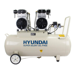 Hyundai 1500W / 4HP 100L Oil Free Low Noise Electric Air Compressor 22CFM 145psi Direct Drive | HY2150100