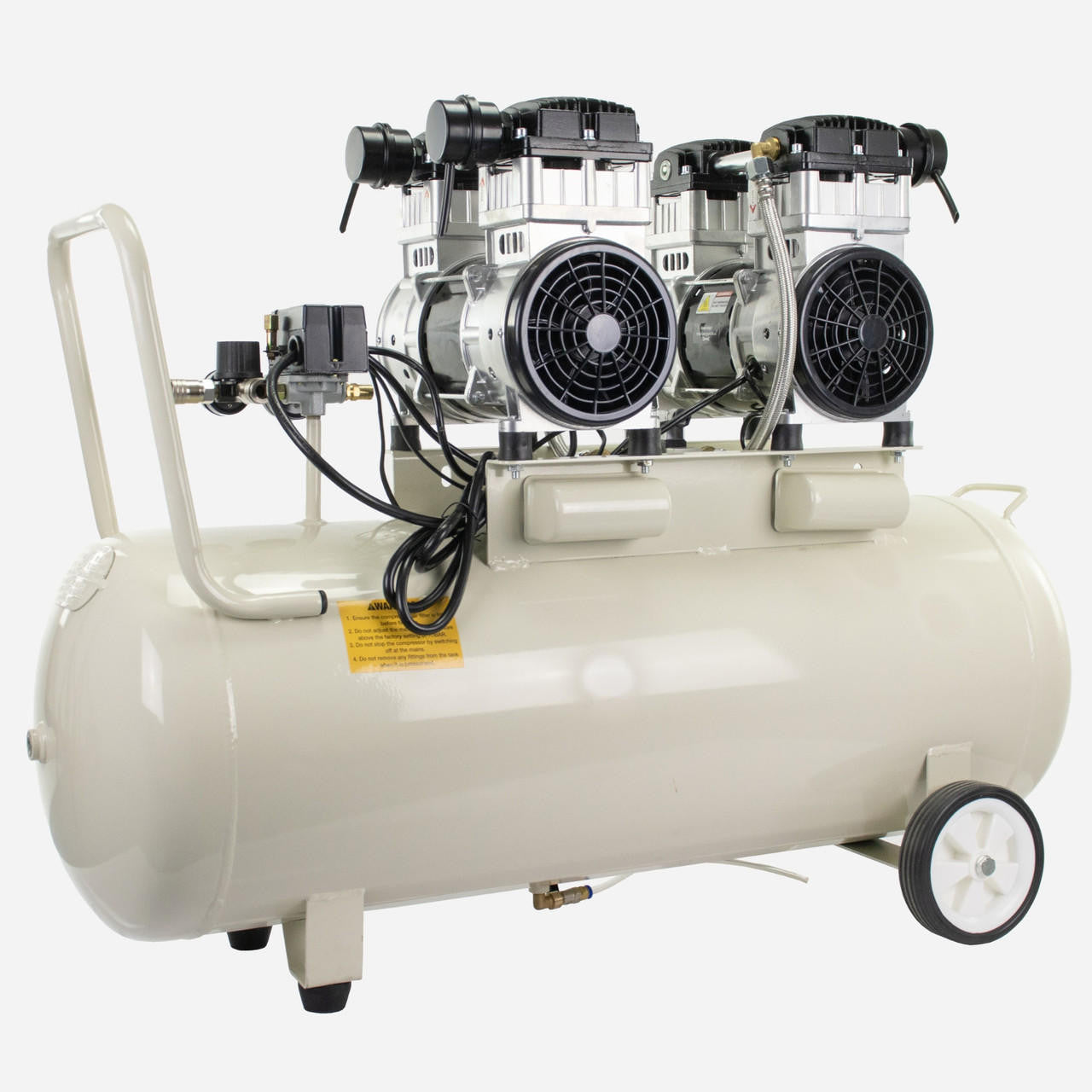 Hyundai 1500W / 4HP 100L Oil Free Low Noise Electric Air Compressor 22CFM 145psi Direct Drive | HY2150100