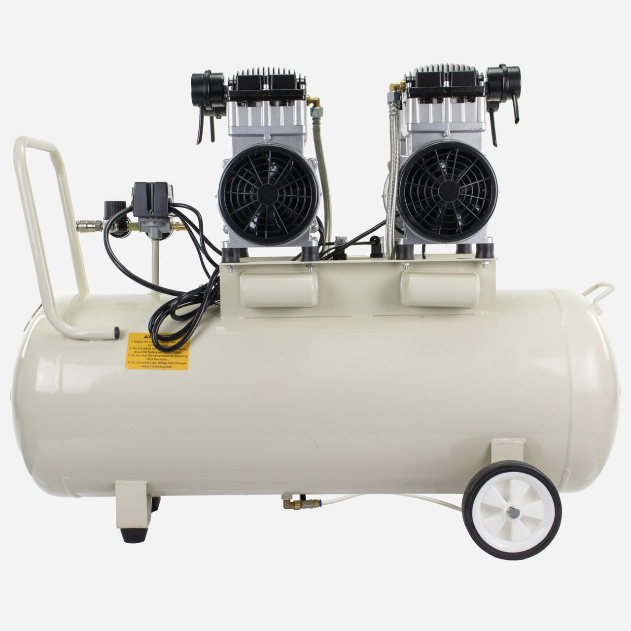Hyundai 1500W / 4HP 100L Oil Free Low Noise Electric Air Compressor 22CFM 145psi Direct Drive | HY2150100