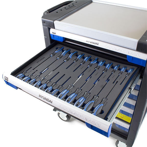 Hyundai 305 Piece Tool Set, 7 Drawer Caster / Roller Tool Chest, GRADE B | HYTC9003 - GRADE B