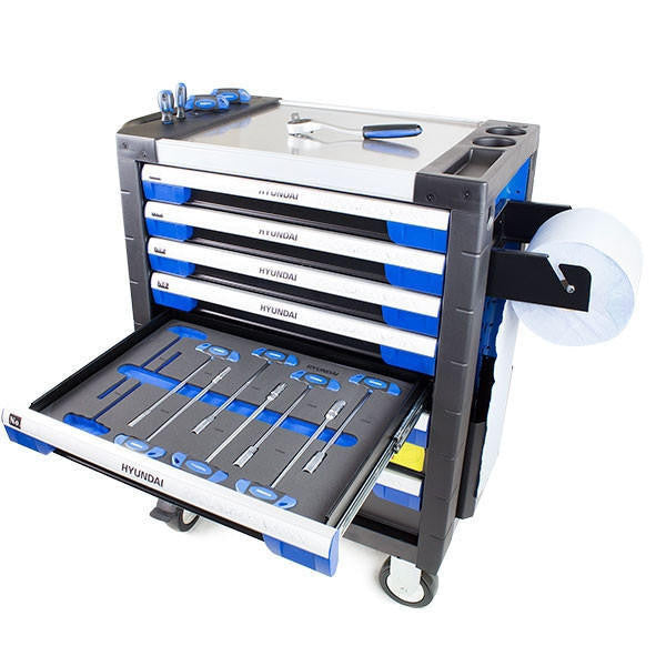 Hyundai 305 Piece Tool Set, 7 Drawer Caster / Roller Tool Chest, GRADE B | HYTC9003 - GRADE B