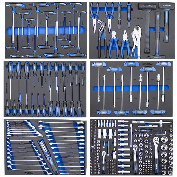 Hyundai 305 Piece Tool Set, 7 Drawer Caster / Roller Tool Chest, GRADE B | HYTC9003 - GRADE B