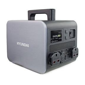 Hyundai HPS-300 Portable Power Station & Protective Carry/Shoulder Bag & 60W Portable & Foldable Solar Charger | HPS-300+CBB5830-1+H60