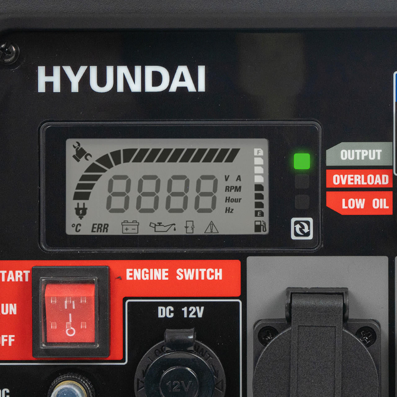 Hyundai 2200W / 2.2kW Petrol Inverter Generator, Pure Sine Wave Output, Lightweight, Quiet Running | HY2250Si