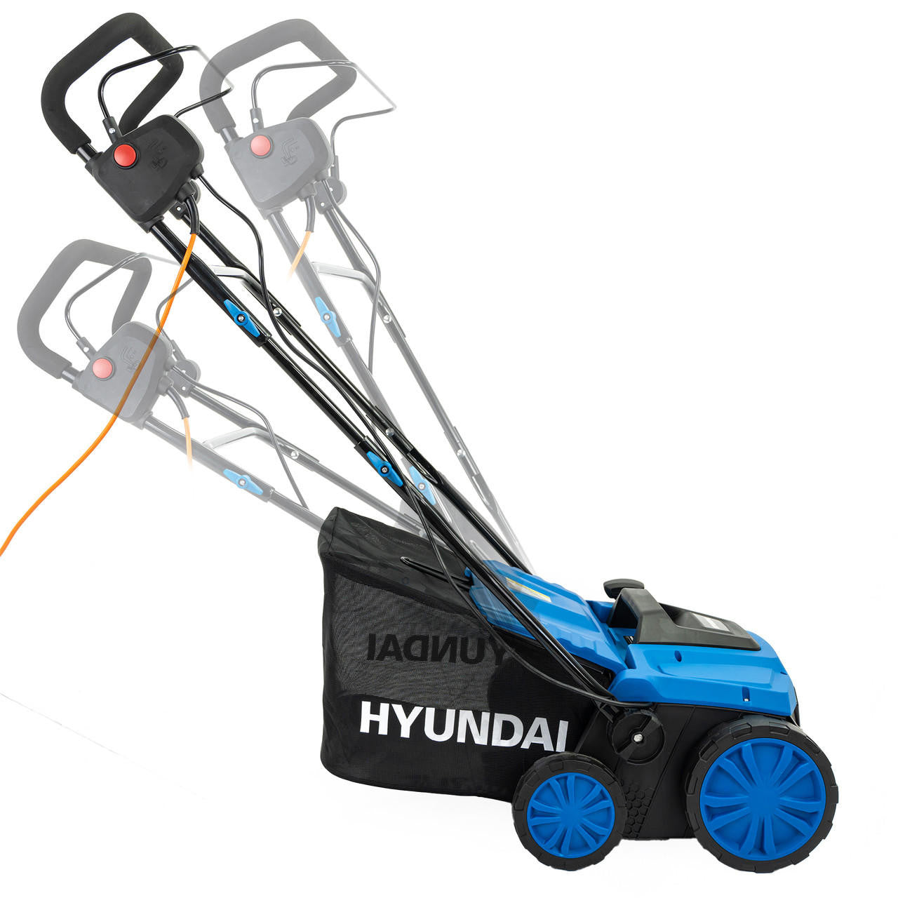 Hyundai 14” / 36cm 2 - in - 1 1600W Electric Lawn Scarifier and Aerator with 45L Collection Bag | HYSC1600E