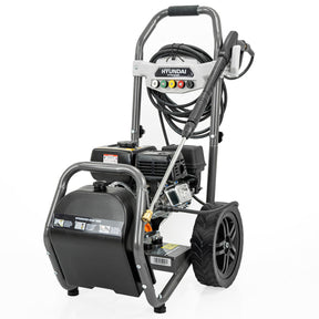 Hyundai 3400psi / 234 bar 209cc Petrol Pressure Washer, 9L/min, 10m Hose & Detergent Tank | HYW3400P