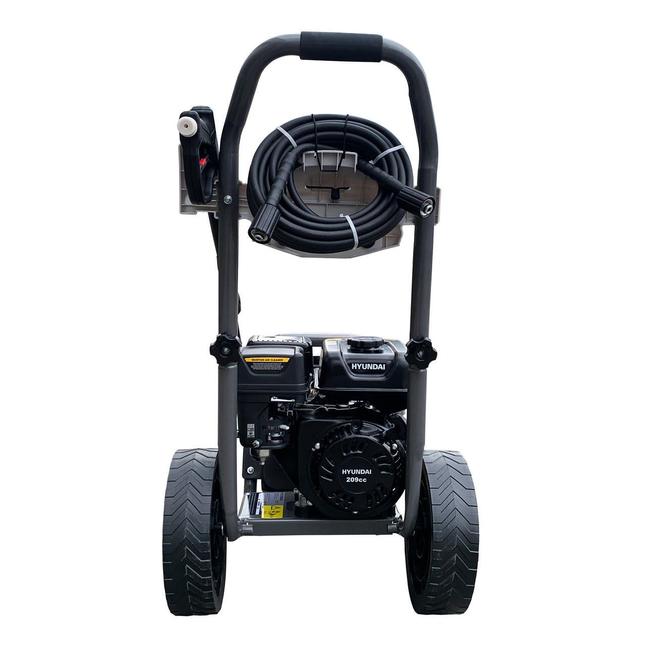 Hyundai 3400psi / 234 bar 209cc Petrol Pressure Washer, 9L/min, 10m Hose & Detergent Tank | HYW3400P