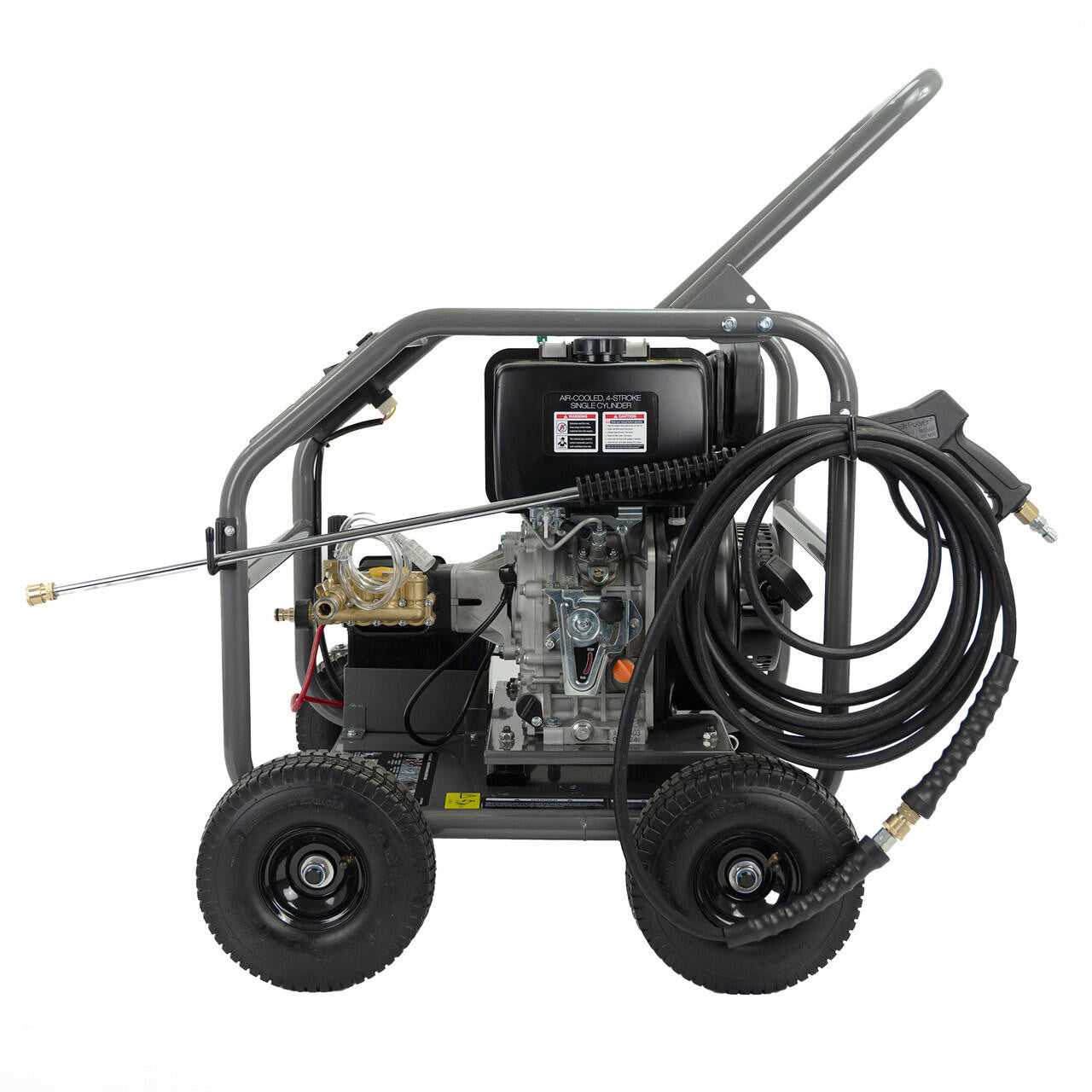 Hyundai 4000psi / 275 bar Diesel Pressure Washer, Annovi Reverberi Triplex Pump, 13L/min with 10m Hose | HYW4000DE2