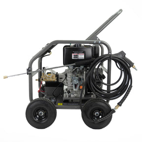 Hyundai 4000psi / 275 bar Diesel Pressure Washer, Annovi Reverberi Triplex Pump, 13L/min with 10m Hose | HYW4000DE2