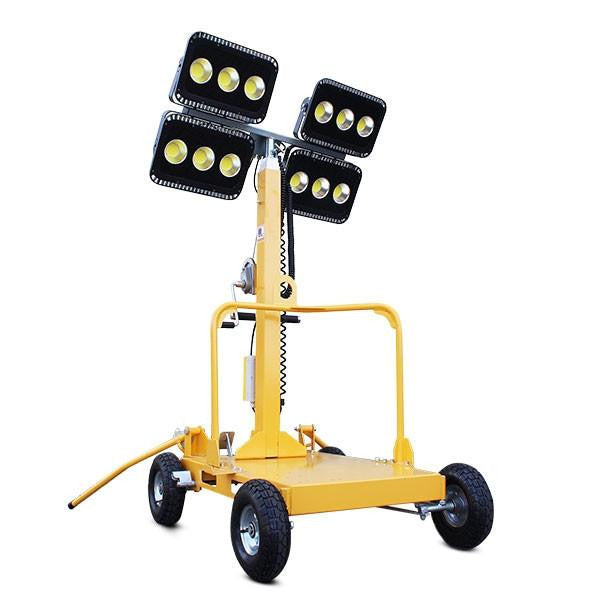 Hyundai 5.2kW Diesel Generator with 800W Evopower LED Mobile Lighting Tower | LT800+DHY6000SE