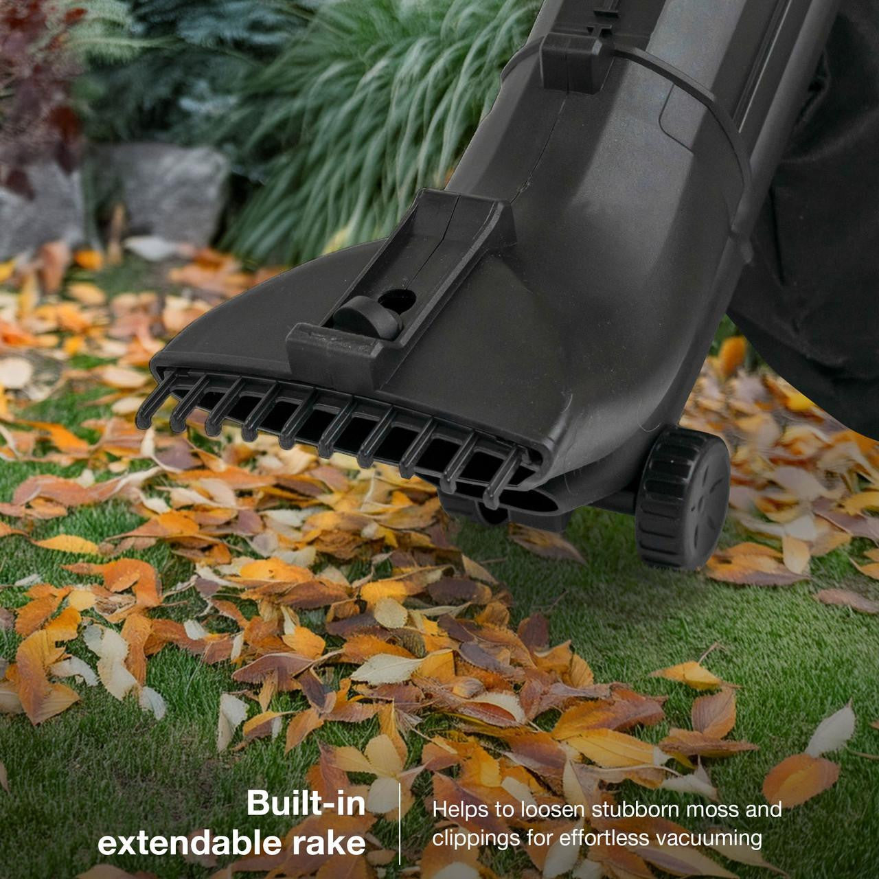 Hyundai 3000w 3-in-1 Leaf Blower, Vacuum, Shredder, 6-Speed, 45L Large Collection Bag, Long 12m Cable | HYBV3000E2