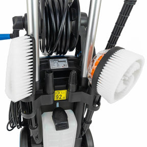 Hyundai 180Bar/ 2610psi Electric Pressure Washer, 8L/min, 2400W High-Performance Jet Wash with Hose & Attachments | HYW2400E