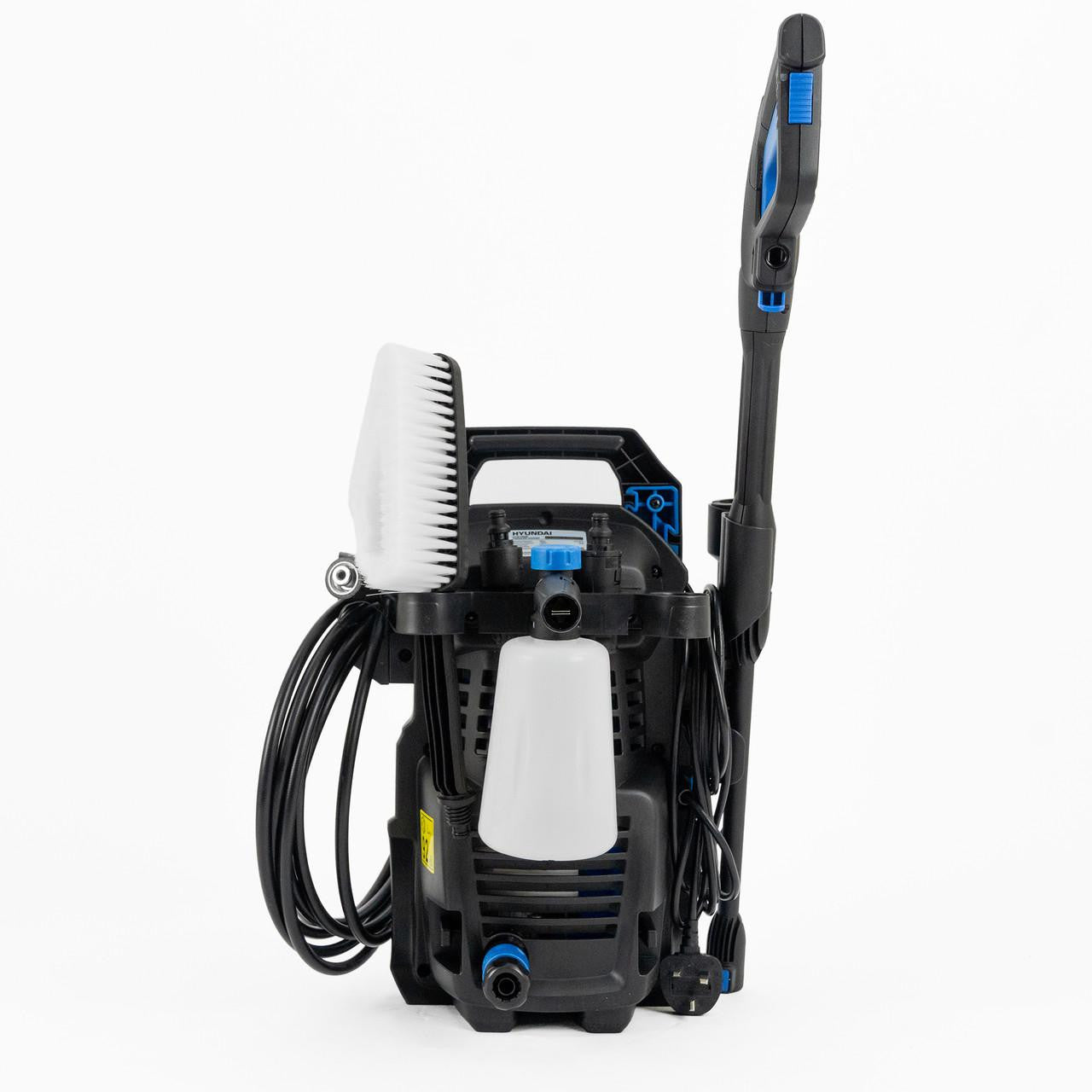 Hyundai 135Bar / 1740psi Electric Pressure Washer, 7.1L/min, 1600W Powerful Motor with Hose & Attachments | HYW1600E