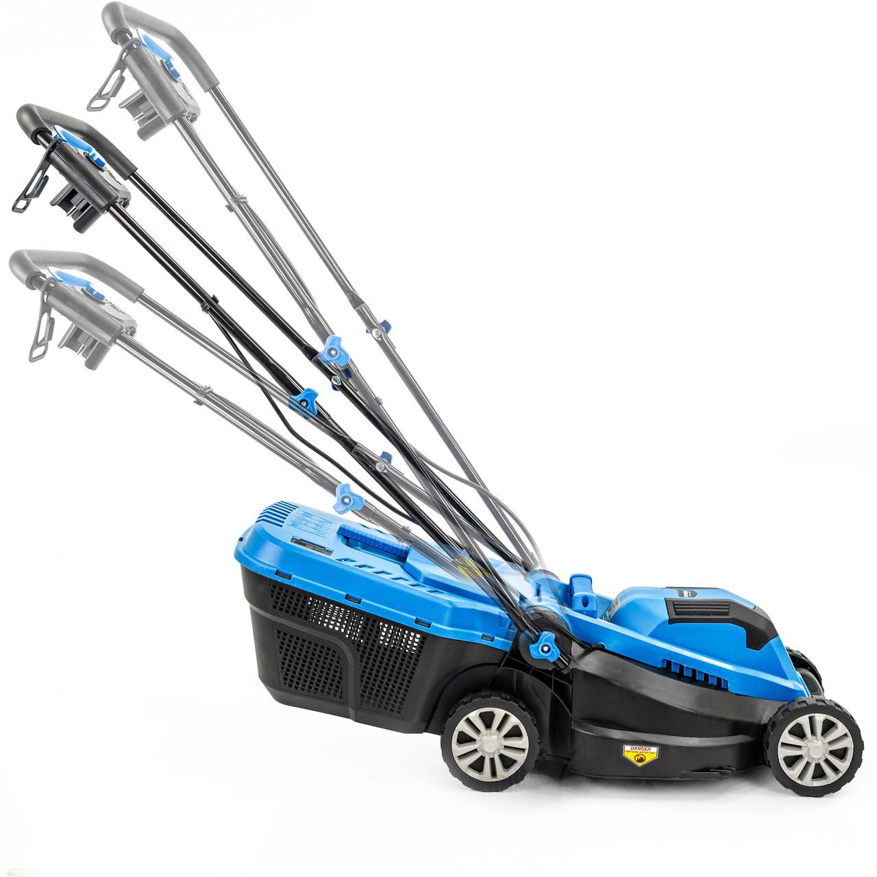 Hyundai Electric Lawn Care Bundle, 1300W 33cm Cut Lawn Mower & 250W Grass Trimmer | HYM3313EGT