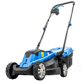 Hyundai Electric Lawn Care Bundle, 1300W 33cm Cut Lawn Mower & 250W Grass Trimmer | HYM3313EGT