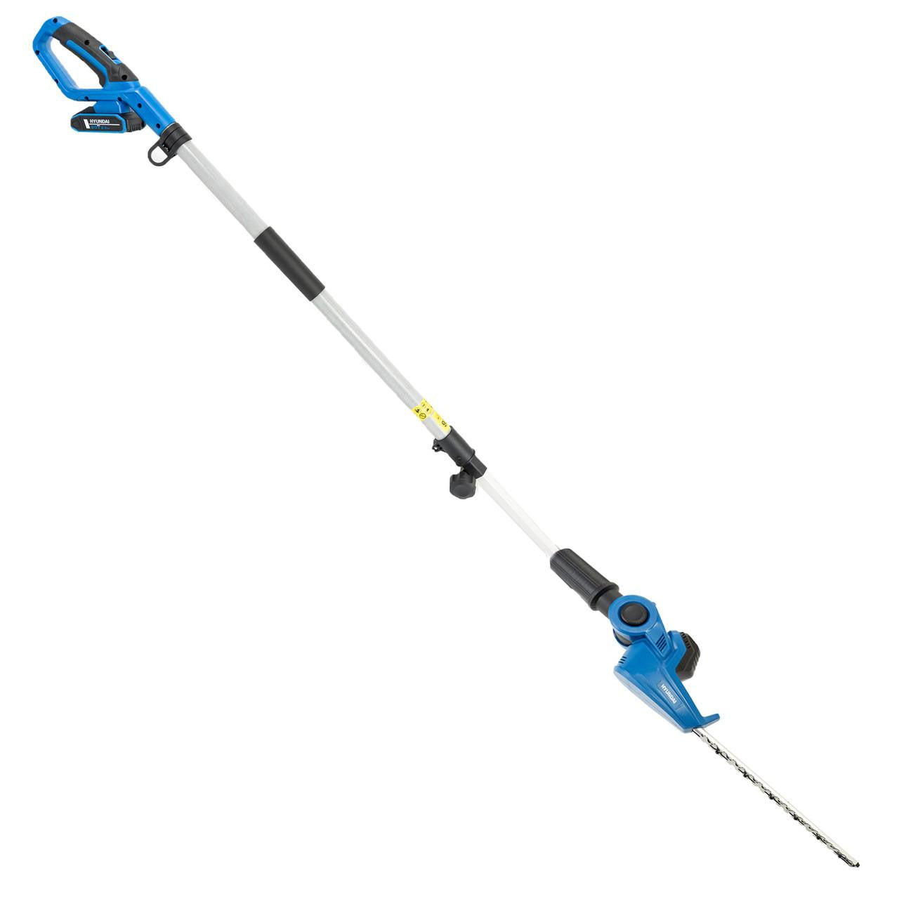 Hyundai 20V 450mm Cordless Long Reach Pole Hedge Trimmer, 2.6m Long Reach, 2.0Ah li-ion Battery & Charger | HY20CPHT