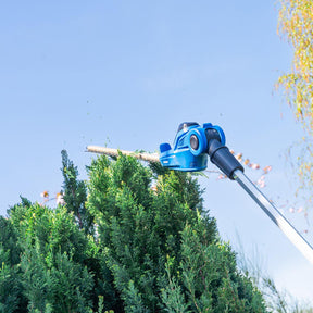 Hyundai 20V 450mm Cordless Long Reach Pole Hedge Trimmer, 2.6m Long Reach, 2.0Ah li-ion Battery & Charger | HY20CPHT
