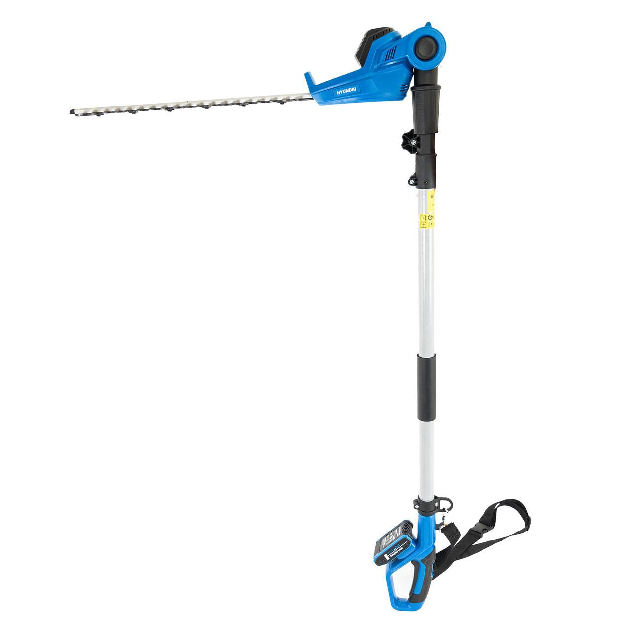 Hyundai 20V 450mm Cordless Long Reach Pole Hedge Trimmer, 2.6m Long Reach, 2.0Ah li-ion Battery & Charger | HY20CPHT