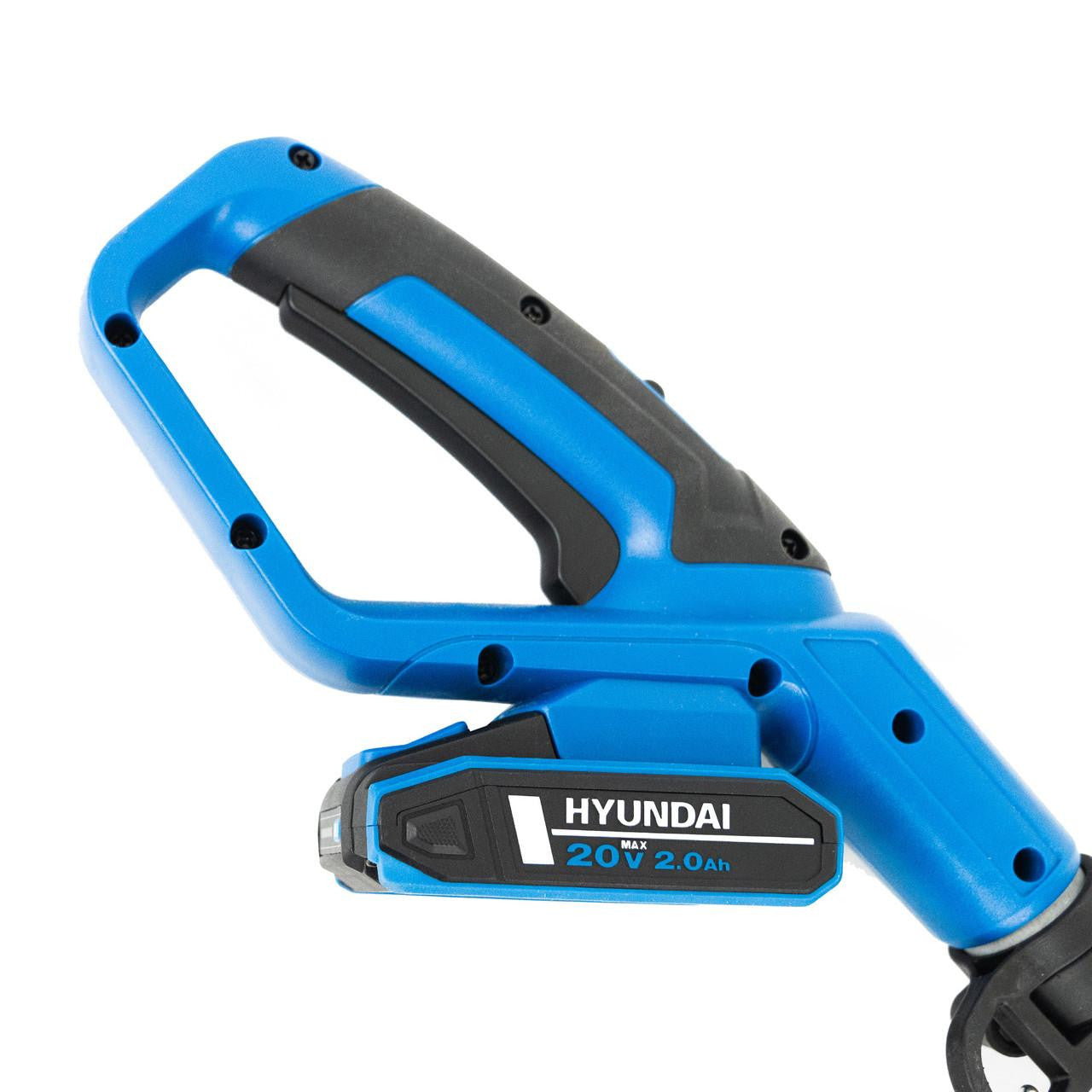 Hyundai 20V 450mm Cordless Long Reach Pole Hedge Trimmer, 2.6m Long Reach, 2.0Ah li-ion Battery & Charger | HY20CPHT