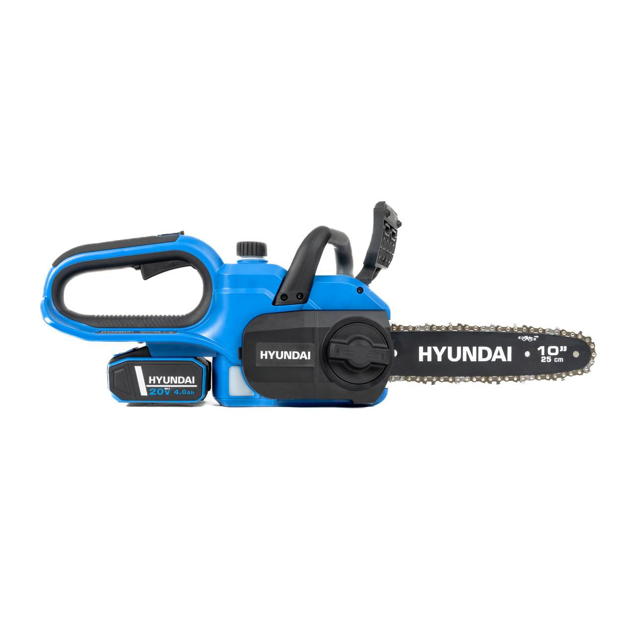 Hyundai 10'' 25cm Cordless Chainsaw 20V Li-Ion 4Ah Battery and Charger | HY20CCS10