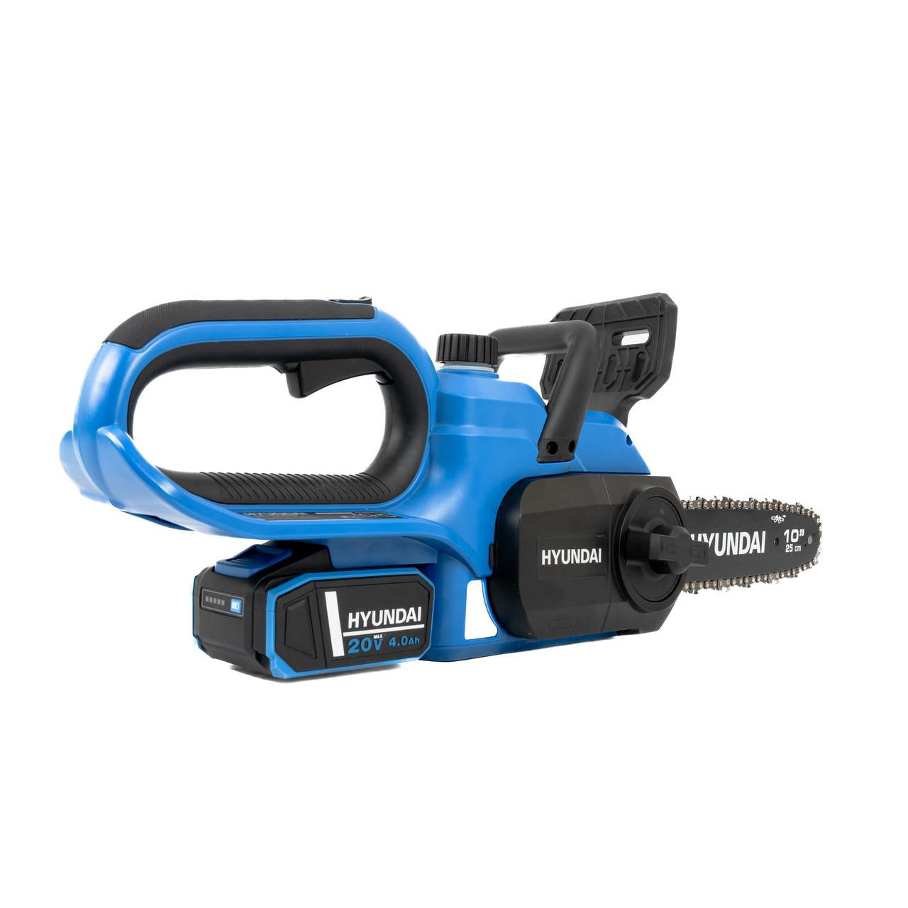 Hyundai 10'' 25cm Cordless Chainsaw 20V Li-Ion 4Ah Battery and Charger | HY20CCS10